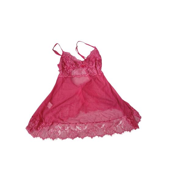Shirley of Hollywood vintage pink Babydoll top bow in‎ back small - Picture 1 of 5